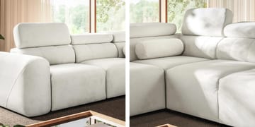 5-seters hjørnesovesofa VOLARE Velo 636 Venstrevendt - svart - Møbler - Sofaer - Sovesofaer - Hjørnesovesofa