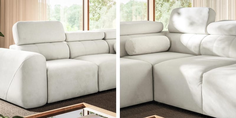 5-seters hjørnesovesofa VOLARE Velo 636 Venstrevendt - svart - Møbler - Sofaer - Sovesofaer - Hjørnesovesofa