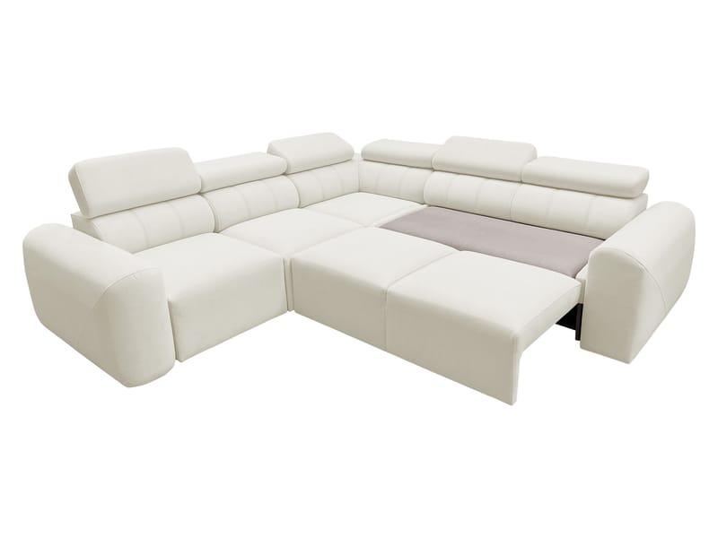 5-seters hjørnesovesofa VOLARE Velo 636 Venstrevendt - svart - Møbler - Sofaer - Sovesofaer - Hjørnesovesofa