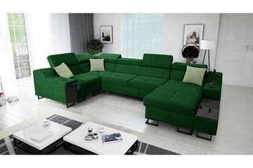 5-seters Sovesofa Høyre - Grønn - Møbler - Sofaer - Sovesofaer - Langsgående sovesofa