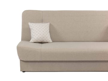Abron 3-seter Foldbar Sovesofa 116x195 cm med Oppbevaring i Stoff - Grå - Møbler - Sofaer - Sovesofaer - 3 seters sovesofa