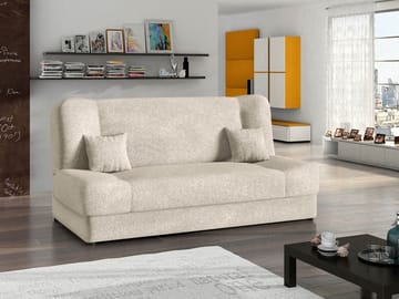 Abron 3-seters sovesofa med oppbevaring - beige - Møbler - Sofaer - Sovesofaer - 2 seters sovesofa