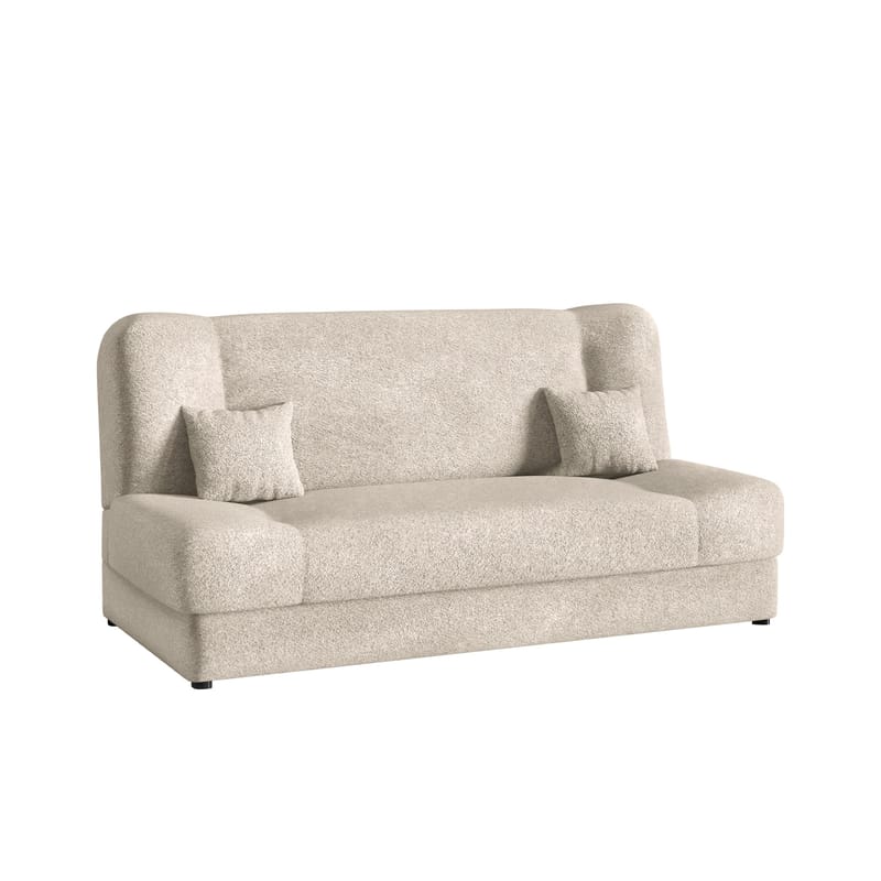 Abron 3-seters sovesofa med oppbevaring, beige