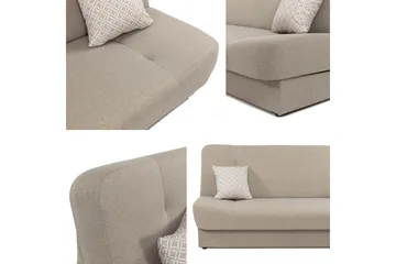 Abron Sovesofa 3-seter - Beige - Møbler - Sofaer - Sovesofaer - 3 seters sovesofa