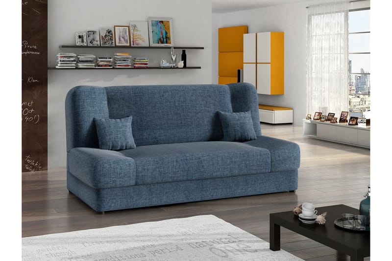 Abron Sovesofa 3-seter - Blå - Møbler - Sofaer - Sovesofaer - 3 seters sovesofa