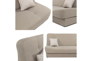 Abron Sovesofa 3-seter - Brun - Møbler - Sofaer - Sovesofaer - 3 seters sovesofa