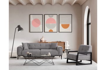 Adelphe 4-seters Sovesofa - Lysegrå - Møbler - Sofaer - Sovesofaer - 4 seters sovesofa