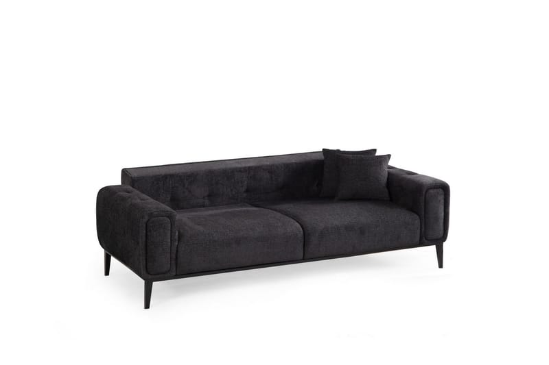Adelphe 4-seters Sovesofa - Svart - Møbler - Sofaer - Sovesofaer - 4 seters sovesofa
