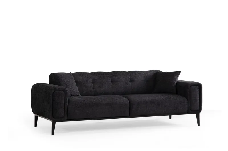 Adelphe 4-seters Sovesofa, Svart