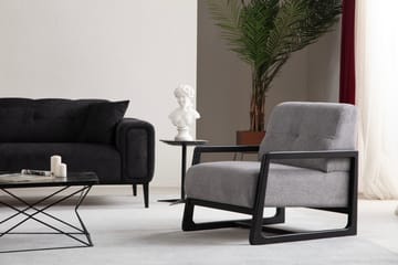 Adelphe 4-seters Sovesofa - Svart - Møbler - Sofaer - Sovesofaer - 4 seters sovesofa