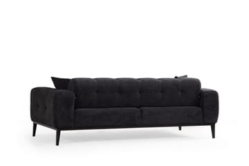 Adelphe 4-seters Sovesofa - Svart - Møbler - Sofaer - Sovesofaer - 4 seters sovesofa