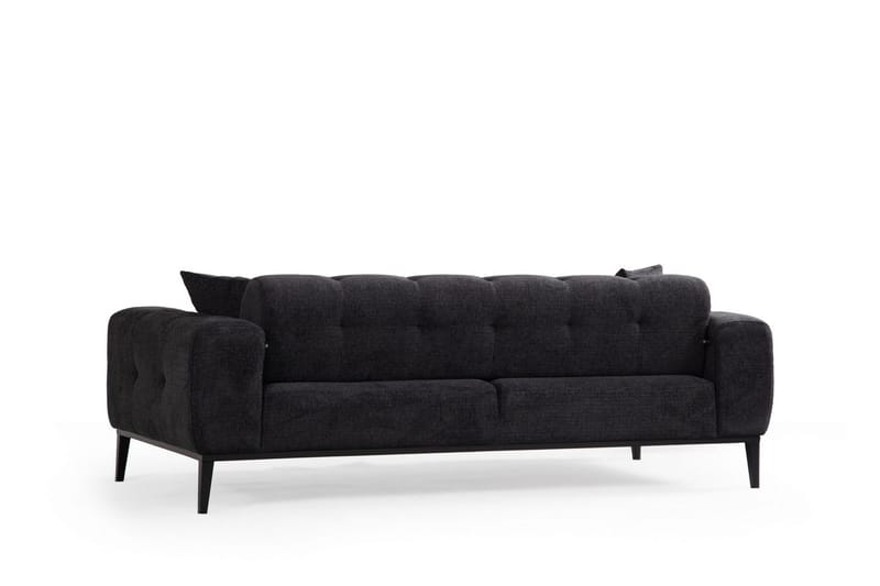 Adelphe 4-seters Sovesofa - Svart - Møbler - Sofaer - Sovesofaer - 4 seters sovesofa