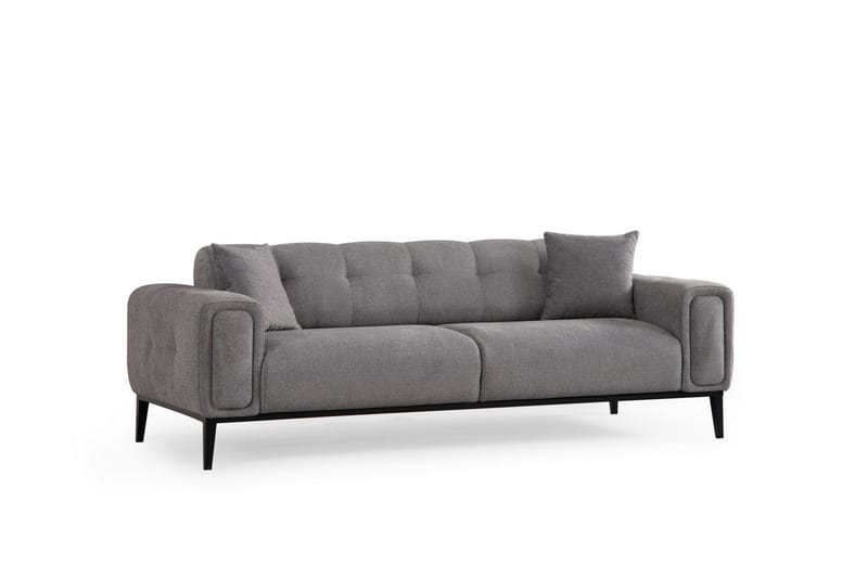 Adelphe Rektangulær Sovesofa 88x178 cm i Stoff, Grå