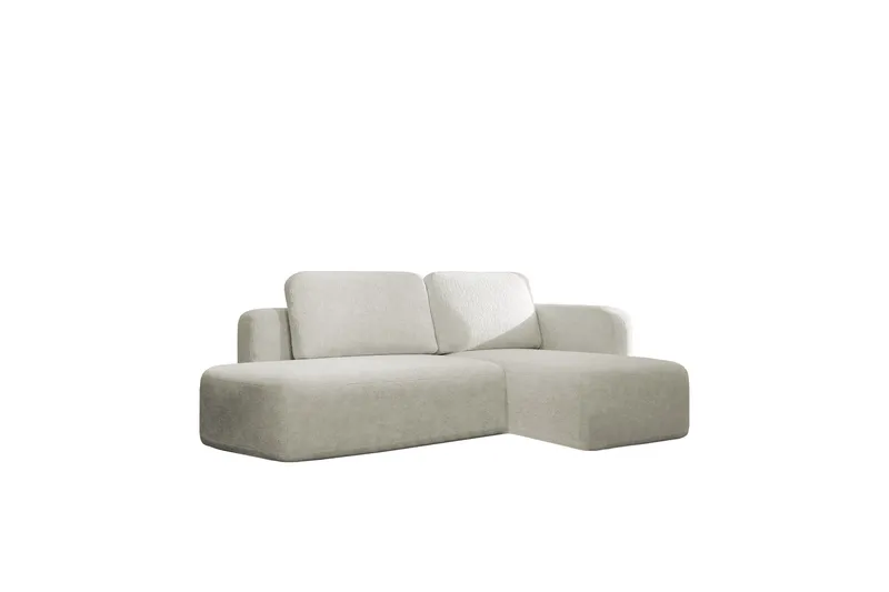 Afir Sovesofa Med 2-Seters Divan, Beige/Hvit