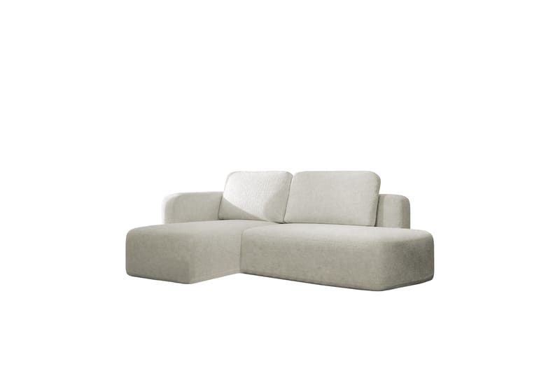 Afir Sovesofa Med 2-Seters Divan - Beige/Hvit - Møbler - Sofaer - Sovesofaer - Sovesofa divan