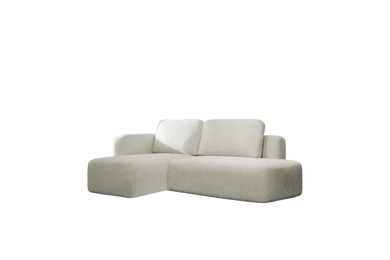 Afir Sovesofa Med 2-Seters Divan, Beige/Hvit