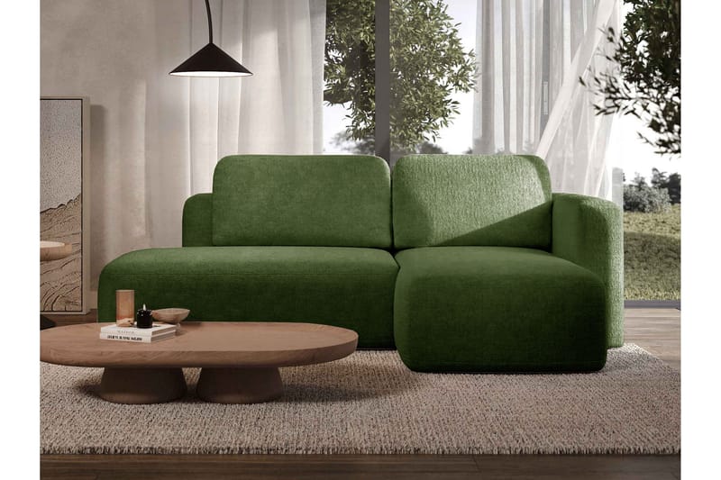 Afir Sovesofa Med 2-Seters Divan - Grønn - Møbler - Sofaer - Sovesofaer - Sovesofa divan