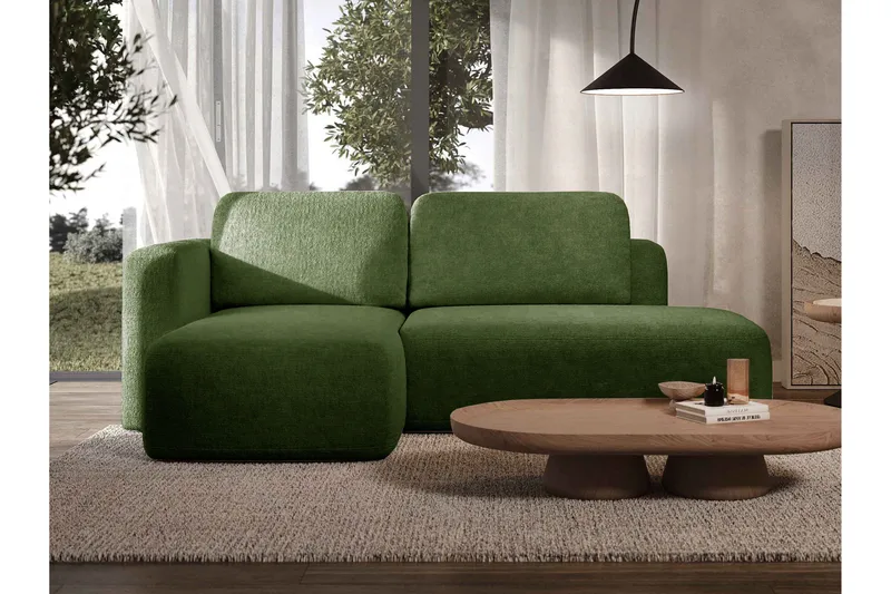 Afir Sovesofa Med 2-Seters Divan - Grønn - Møbler - Sofaer - Sovesofaer - Sovesofa divan