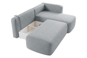 Afir Sovesofa Med 2-Seters Divan - Svart/Brun - Møbler - Sofaer - Sovesofaer - Sovesofa divan