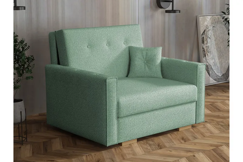 Ajiz Sovesofa 2-seter i Bouclé, Grønn