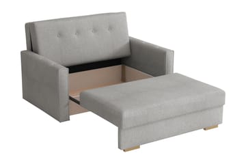 Ajiz Sovesofa 2-seter i Bouclé - Hvit - Møbler - Sofaer - Sovesofaer - 2 seters sovesofa