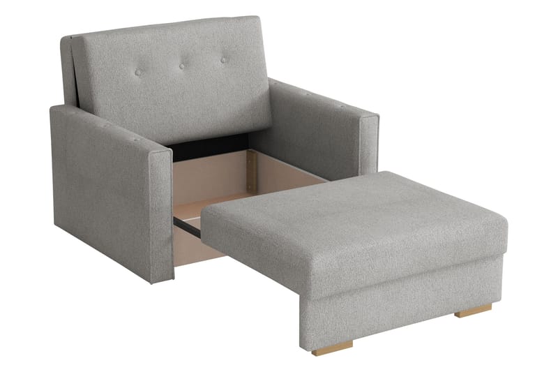 Ajiz Sovesofa 2-seter i Bouclé - Hvit - Møbler - Sofaer - Sovesofaer - 2 seters sovesofa