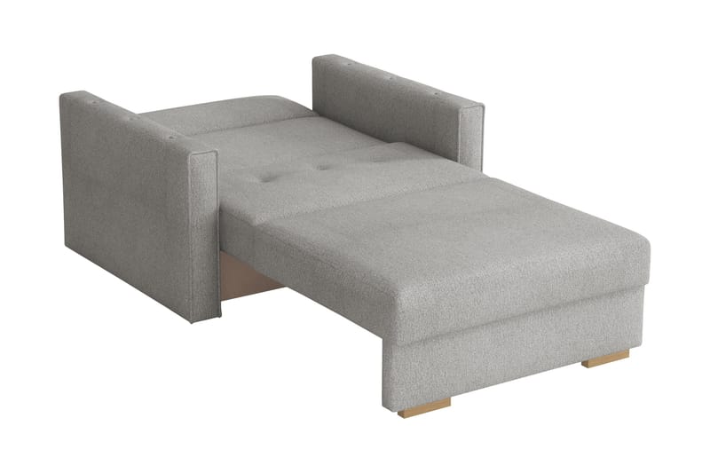 Ajiz Sovesofa 2-seter i Bouclé - Hvit - Møbler - Sofaer - Sovesofaer - 2 seters sovesofa
