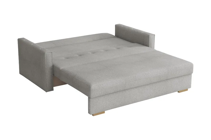 Ajiz Sovesofa 3-seter i Bouclé - Beige - Møbler - Sofaer - Sovesofaer - 3 seters sovesofa