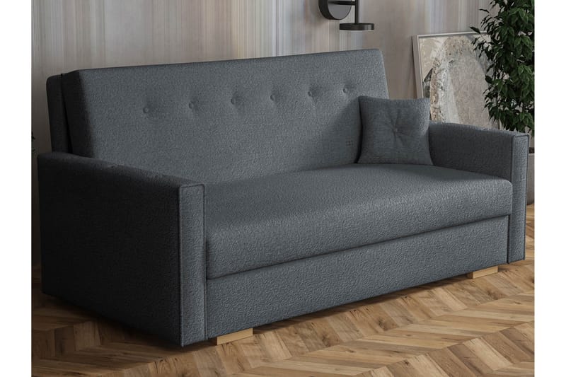 Ajiz Sovesofa 3-seter i Bouclé, Grå