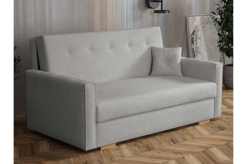Ajiz Sovesofa 3-seter i Bouclé, Grå
