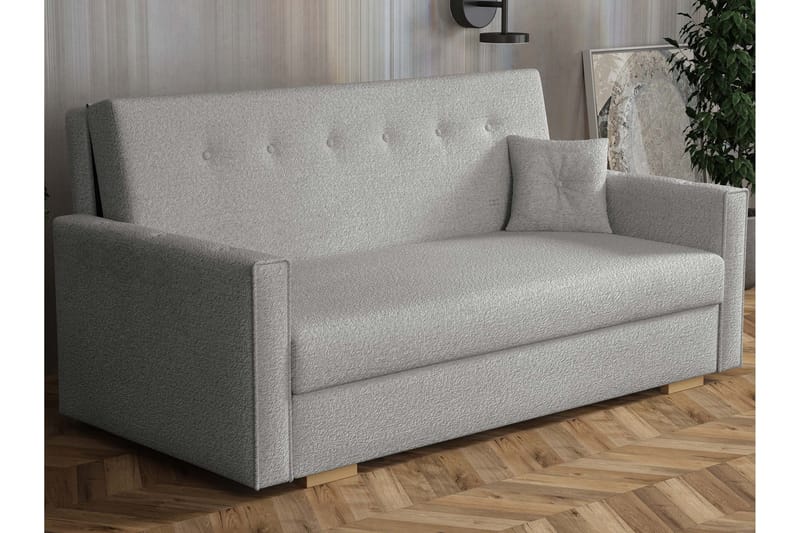 Ajiz Sovesofa 3-seter i Bouclé, Grå