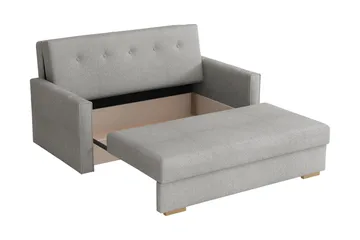 Ajiz Sovesofa 3-seter i Bouclé - Grønn - Møbler - Sofaer - Sovesofaer - 3 seters sovesofa