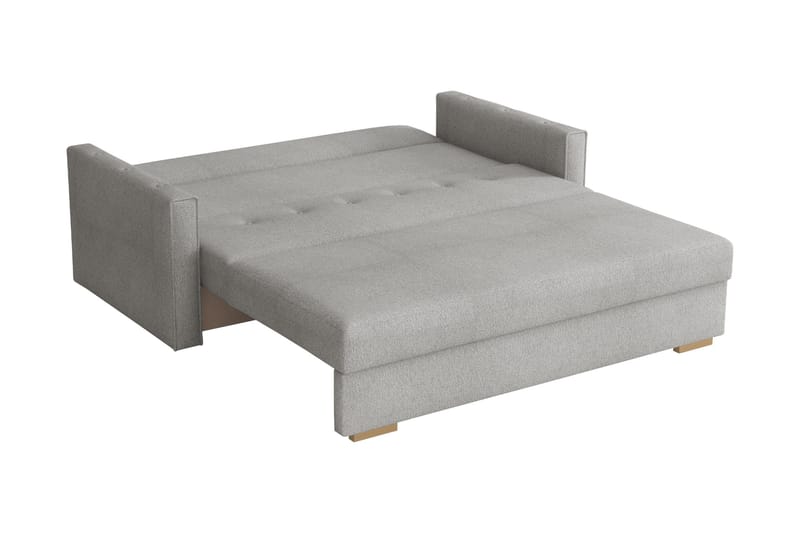 Ajiz Sovesofa 3-seter i Bouclé - Grønn - Møbler - Sofaer - Sovesofaer - 3 seters sovesofa