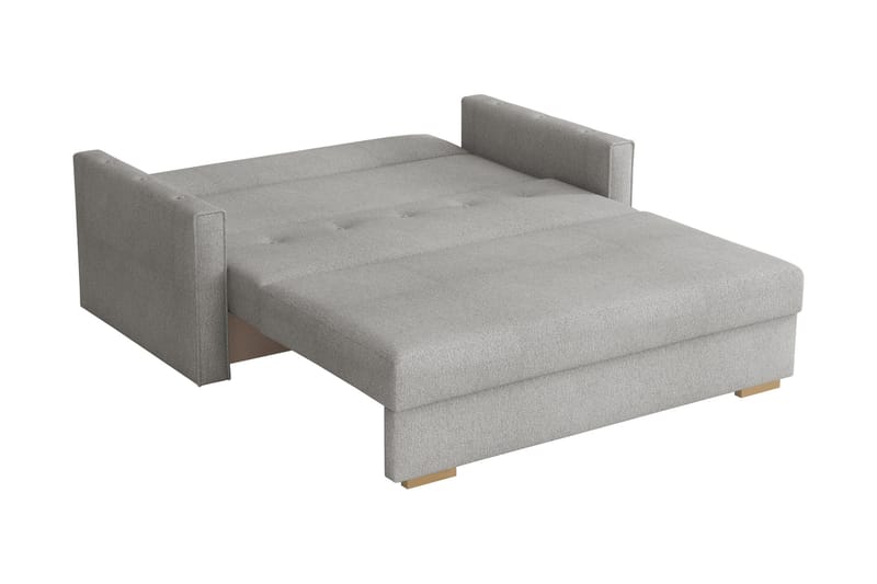 Ajiz Sovesofa 3-seter i Bouclé - Hvit - Møbler - Sofaer - Sovesofaer - 3 seters sovesofa