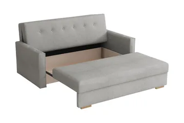 Ajiz Sovesofa 3-seter i Bouclé - Hvit - Møbler - Sofaer - Sovesofaer - 3 seters sovesofa