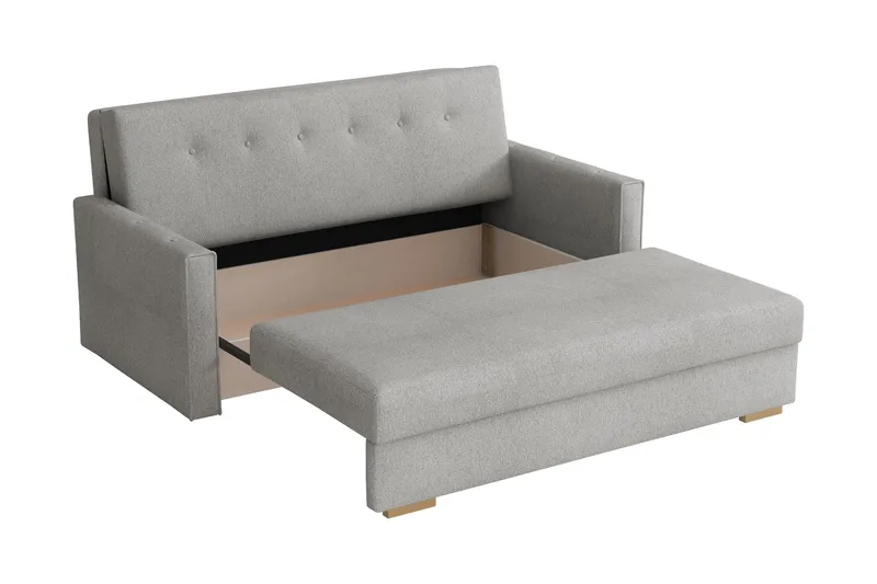 Ajiz Sovesofa 3-seter i Bouclé - Hvit - Møbler - Sofaer - Sovesofaer - 3 seters sovesofa