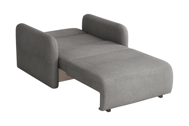 Ajmeri 2-seter Sovesofa 80x196 cm med Oppbevaring i Stoff - Grå - Møbler - Sofaer - Sovesofaer - 2 seters sovesofa