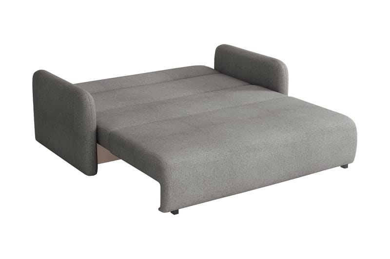 Ajmeri 3-seter Sovesofa 150x196 cm med Oppbevaring i Stoff - Grå - Møbler - Sofaer - Sovesofaer - 3 seters sovesofa