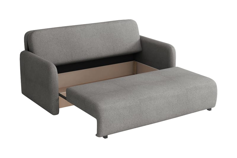 Ajmeri 3-seter Sovesofa 150x196 cm med Oppbevaring i Stoff - Grå - Møbler - Sofaer - Sovesofaer - 3 seters sovesofa