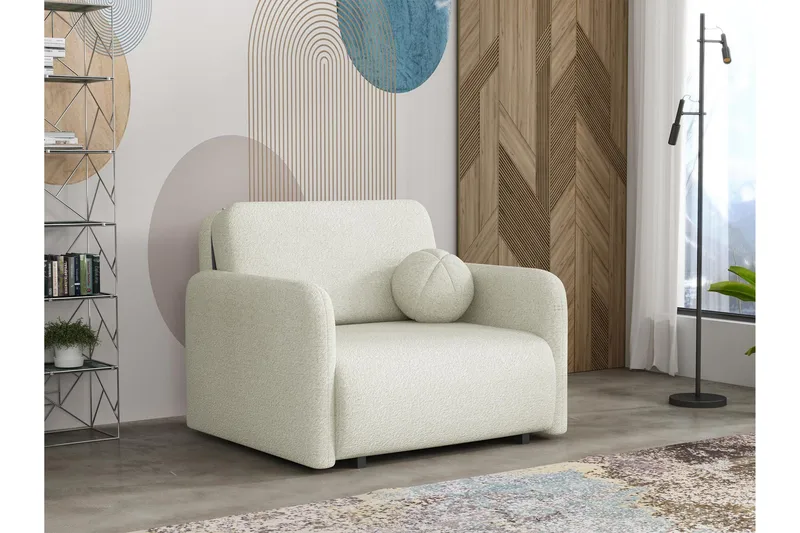 Ajmeri Sovesofa 2-seter i Bouclé, Beige
