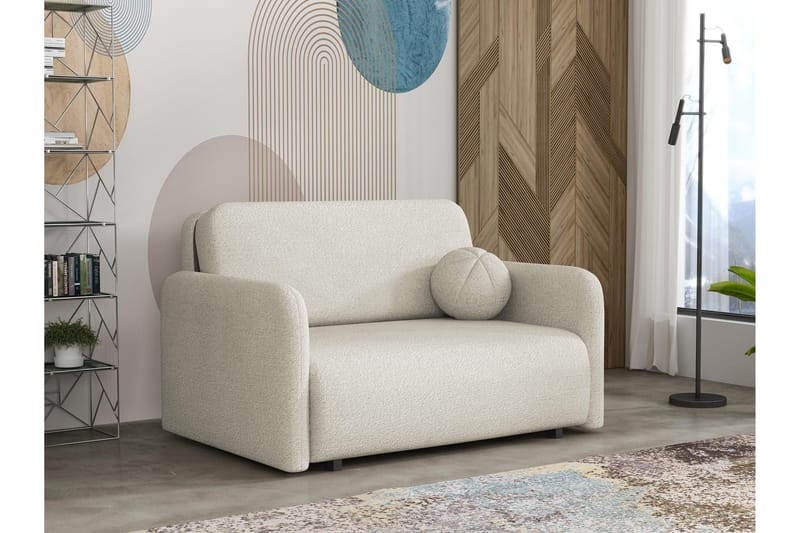 Ajmeri Sovesofa 2-seter i Bouclé, Beige