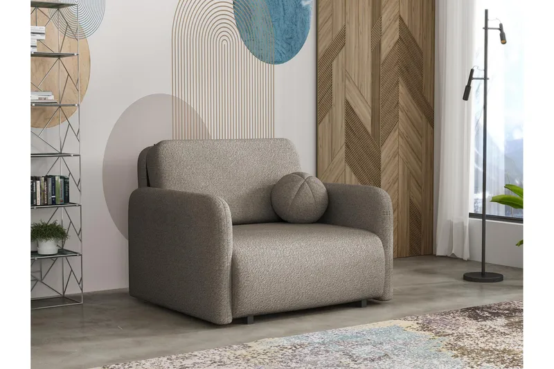 Ajmeri Sovesofa 2-seter i Bouclé, Grå