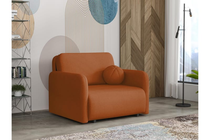 Ajmeri Sovesofa 2-seter - Oransje - Møbler - Sofaer - Sovesofaer - 2 seters sovesofa