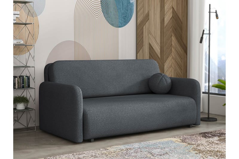 Ajmeri Sovesofa 3-seter i Bouclé, Grå