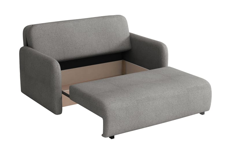 Ajmeri Sovesofa 3-seter i Bouclé - Hvit - Møbler - Sofaer - Sovesofaer - 3 seters sovesofa