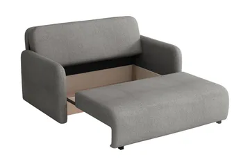 Ajmeri Sovesofa 3-seter i Plysj - Beige - Møbler - Sofaer - Sovesofaer - 3 seters sovesofa