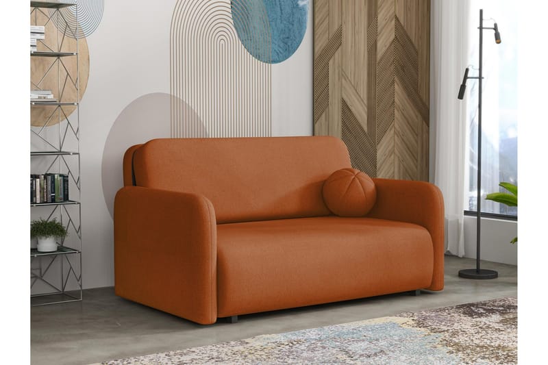 Ajmeri Sovesofa 3-seter - Oransje - Møbler - Sofaer - Sovesofaer - 3 seters sovesofa