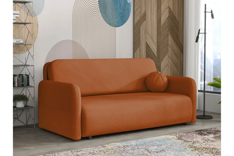 Ajmeri Sovesofa 3-seter - Oransje - Møbler - Sofaer - Sovesofaer - 3 seters sovesofa