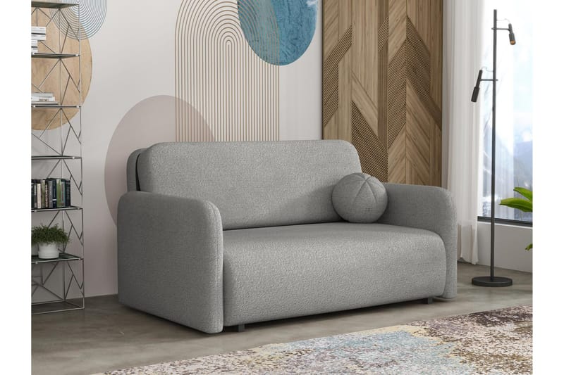 Ajmeri Sovesofa i Bouclé, Grå