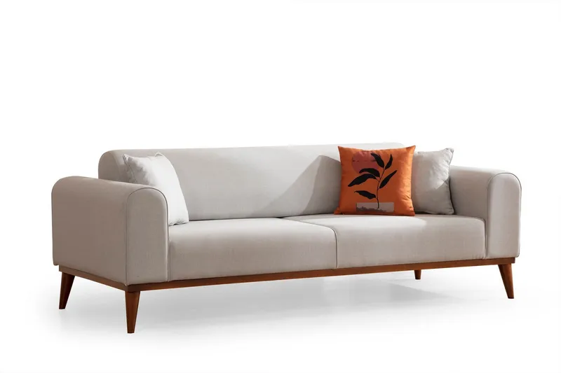 Akio 4-seters Sovesofa, Krem